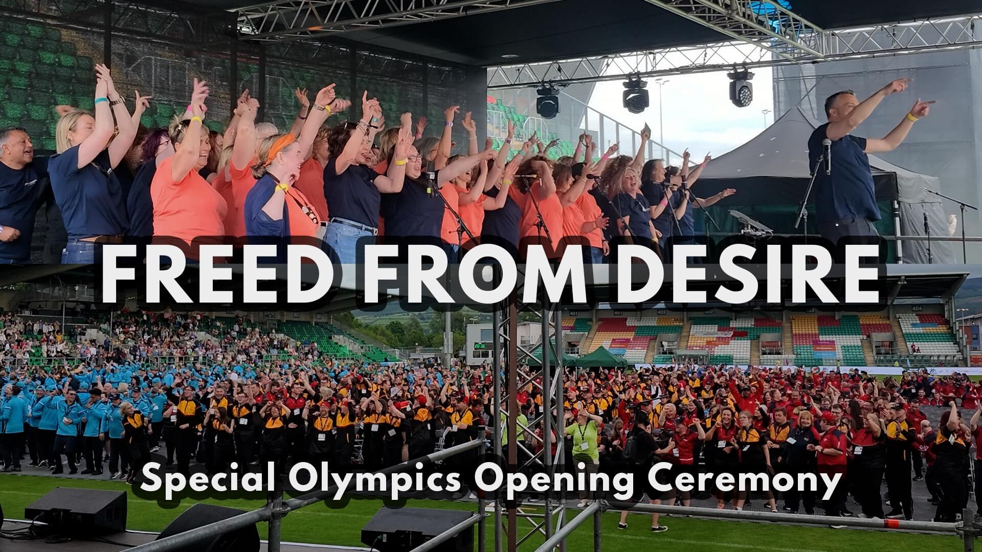The Dawson Chorus at the Special Olympics Ireland Summer Games Opening Ceremony